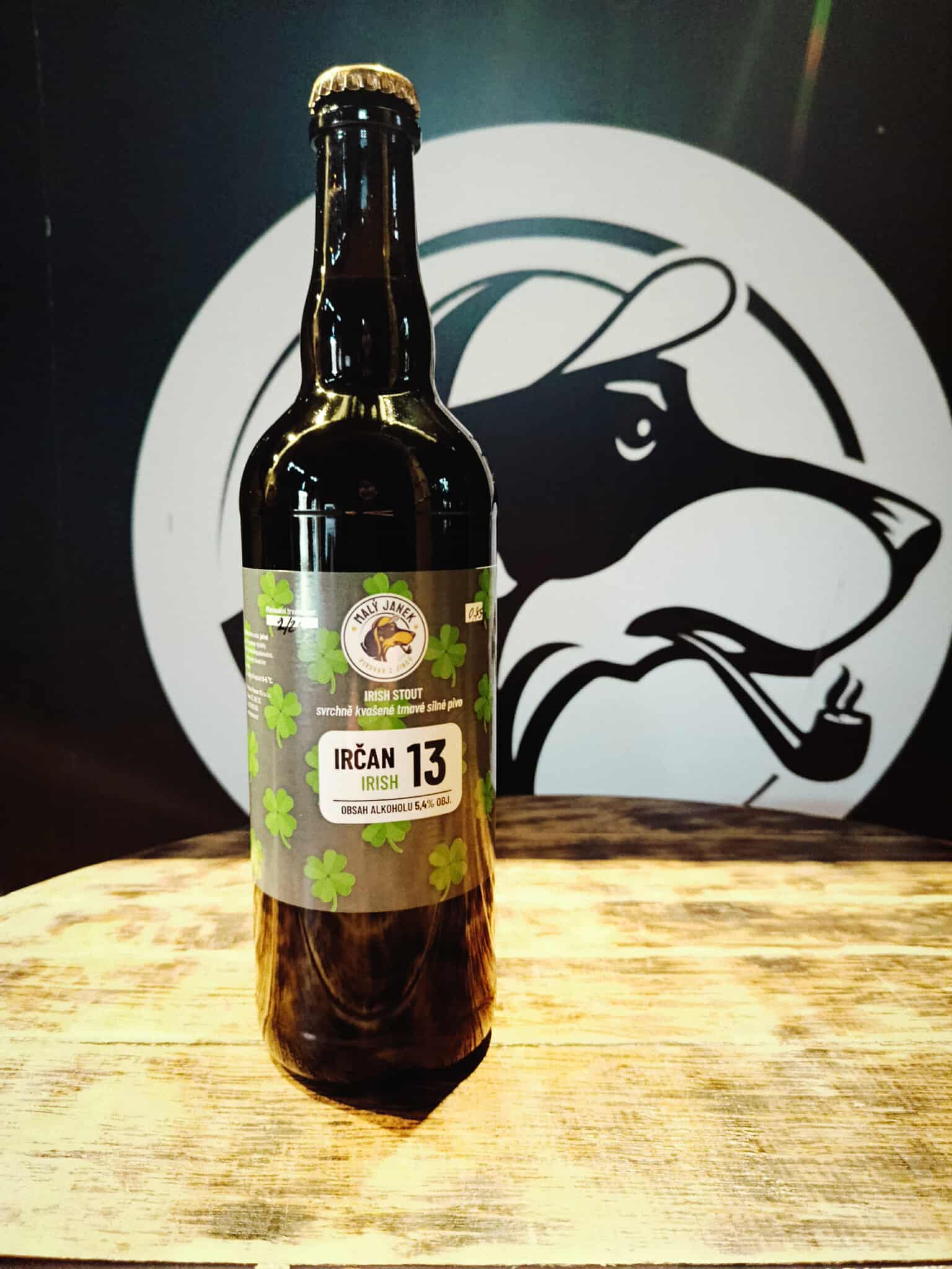 IRČAN 13 IRISH EXTRA STOUT ve skle 0,75l