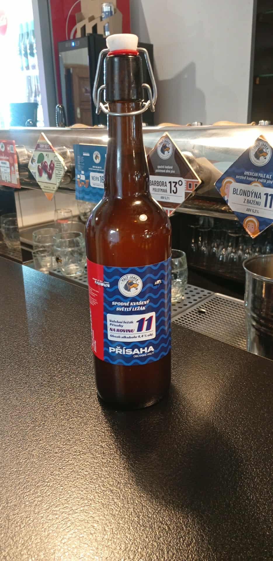 Vánoční ležák NA ROVINU 11 -  sklo 0,75l