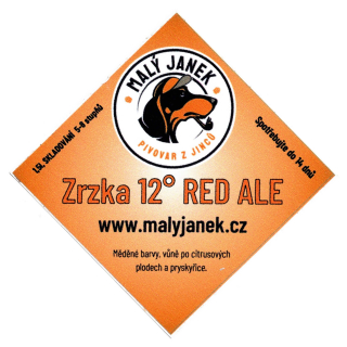 Etiketa Zrzka 12° RED ALE 
