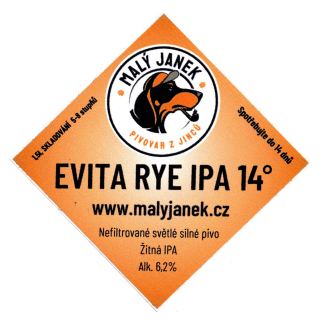 Etiketa Evita Rye IPA 14°